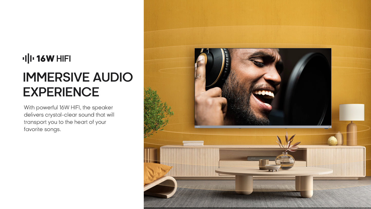 Syinix A61 2k Smart Android Chromecast TV 43 inches Frameless Design with google assistant