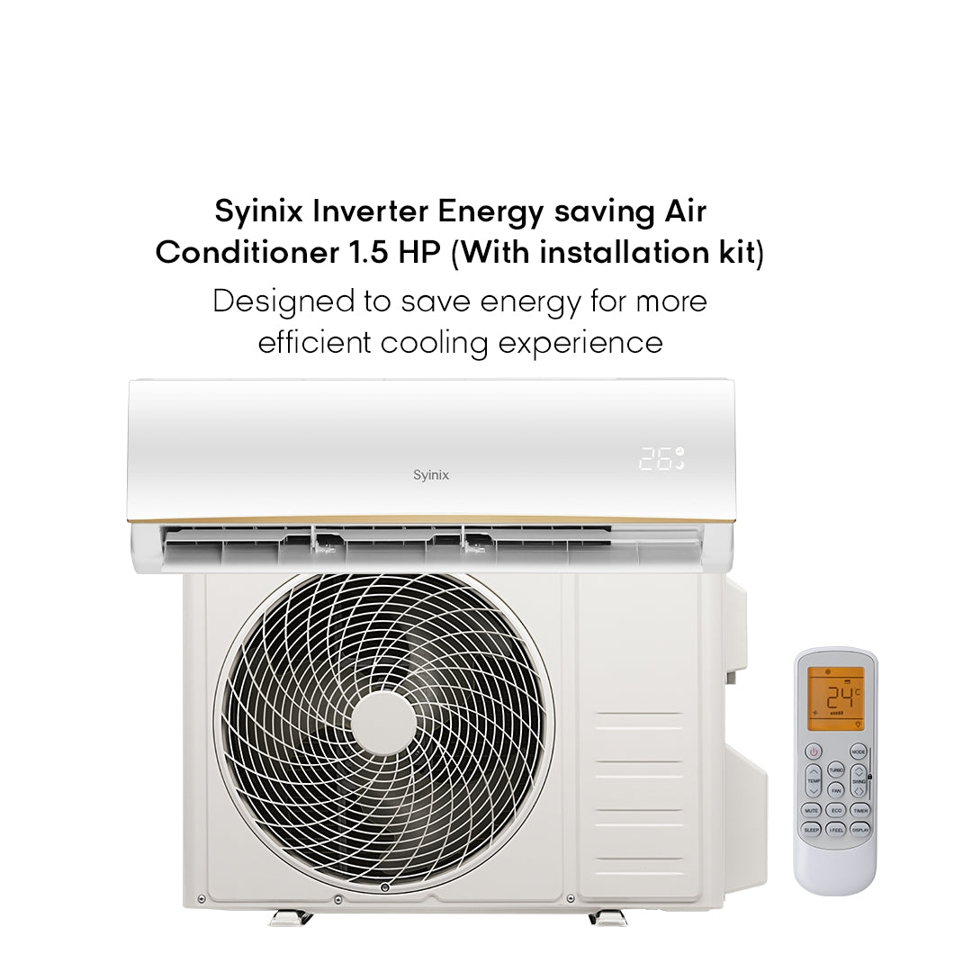 Syinix Inverter Energy saving Air Conditioner 1.5 HP (With installation kit)