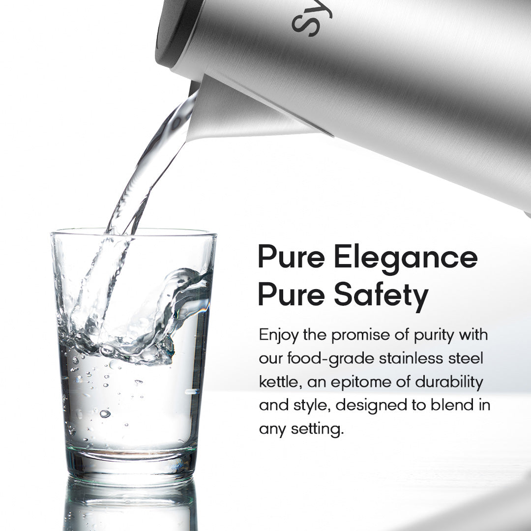 Syinix 2.2L Electric Kettle Silver