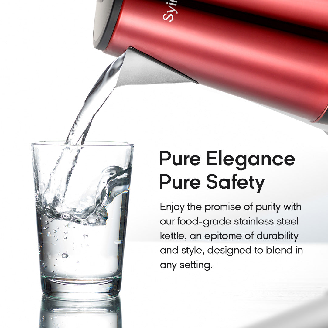 Syinix 2.2L Electric Kettle Red