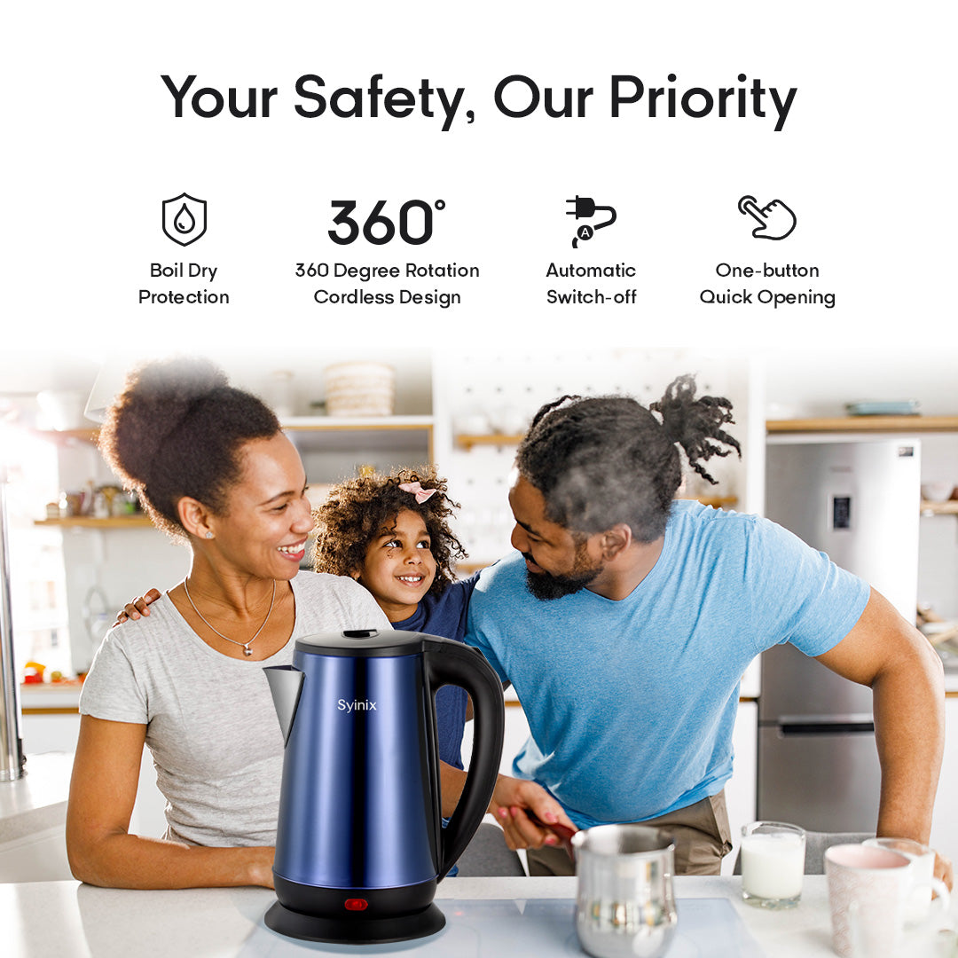 Syinix 2.2L Electric Kettle Red