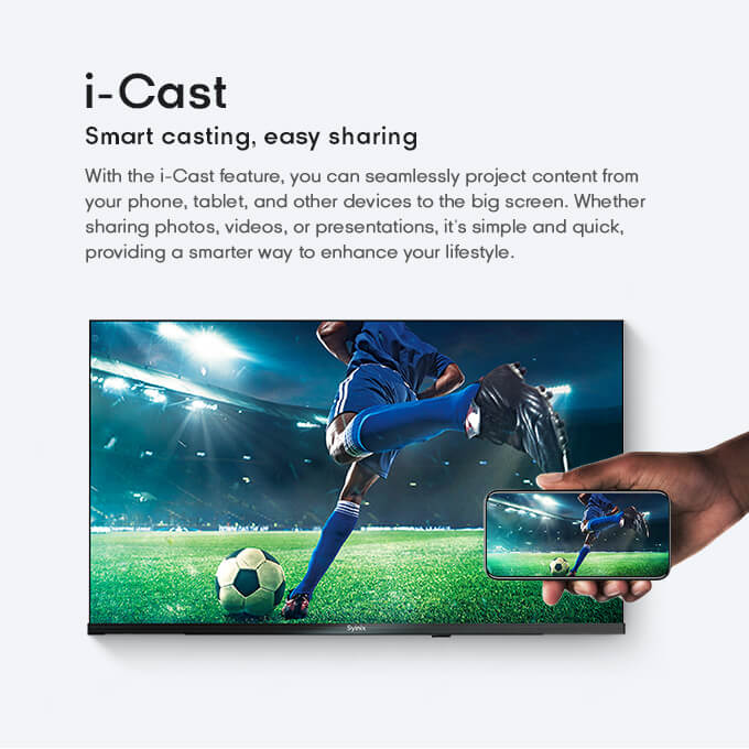 6.Syinix 32'' THINNEST SLED SMART TV-32S6X