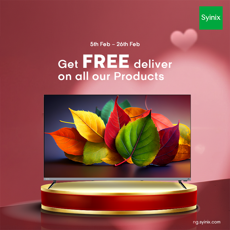 7.Syinix 43'' SMOOTH & STABLE SMART TV 43S65