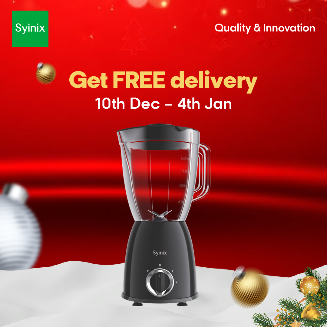 6. Syinix 2L Large Blender /6 Stainless Steel Blade/ Unbreakable Jar