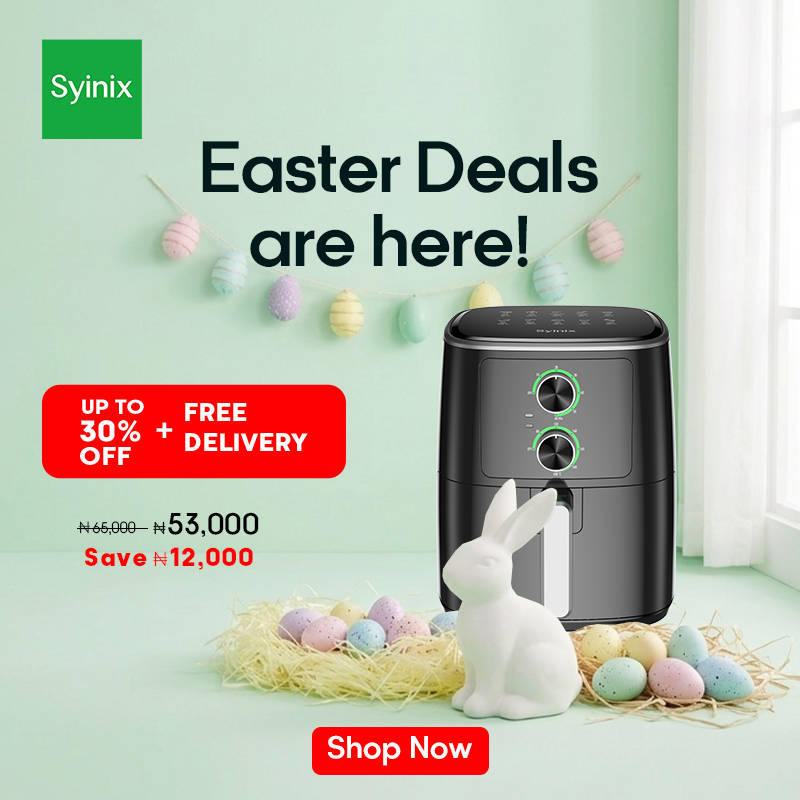 4.Syinix 6L Temperature Control 3D-Heating Air Fryer