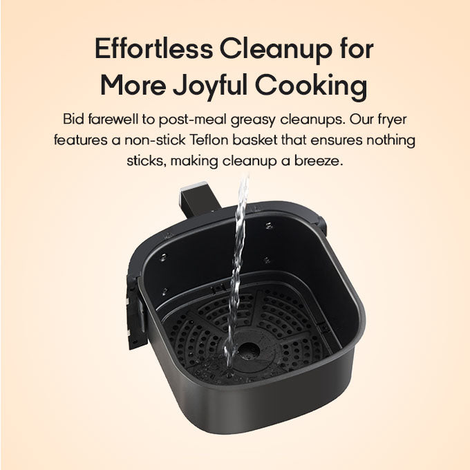 Syinix 6L Temperature Control 3D-Heating Air Fryer.