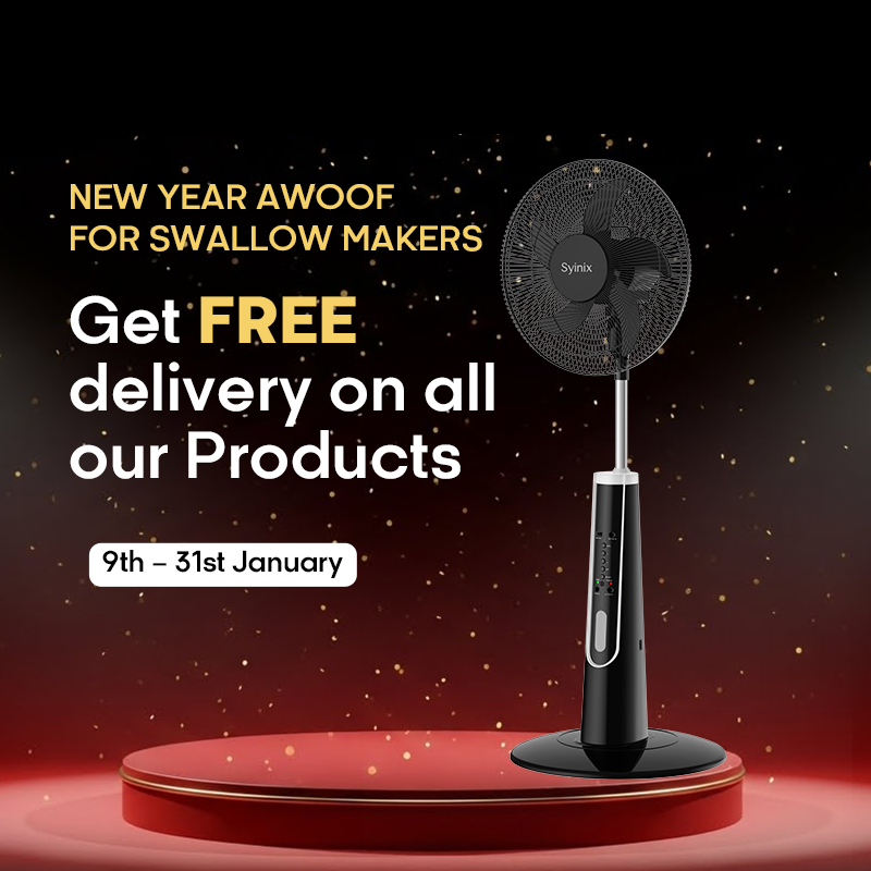 4.Syinix 18 Inches Rechargeable Fan+10 Hours+ Remote Control+ Pure Copper Motor+LED+13Months Warranty