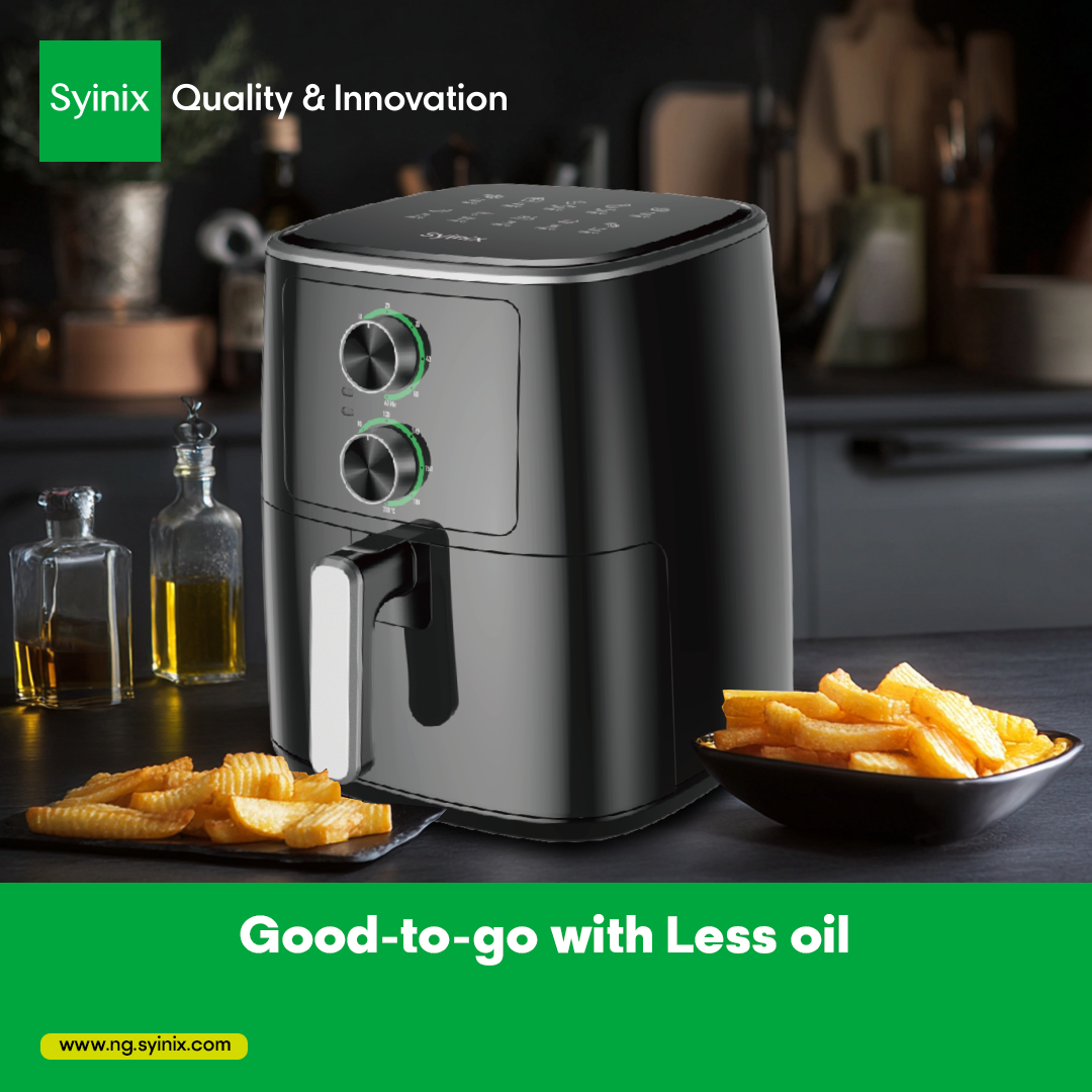 Syinix 6L Temperature Control 3D-Heating Air Fryer