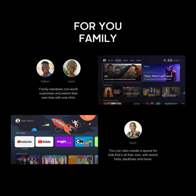 9. Syinix 55'' UHD 4K Google TV Home cinema experience U61G series