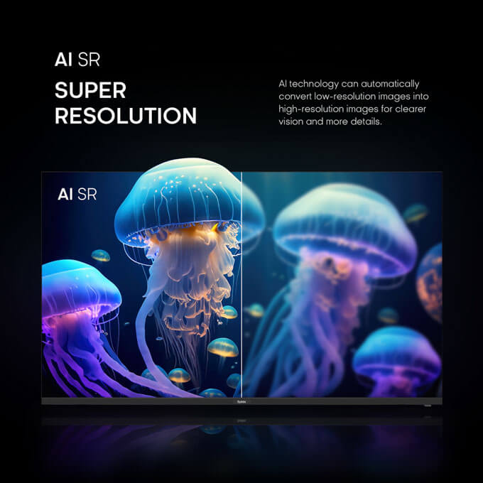 9. Syinix 55'' UHD 4K Google TV Home cinema experience U61G series