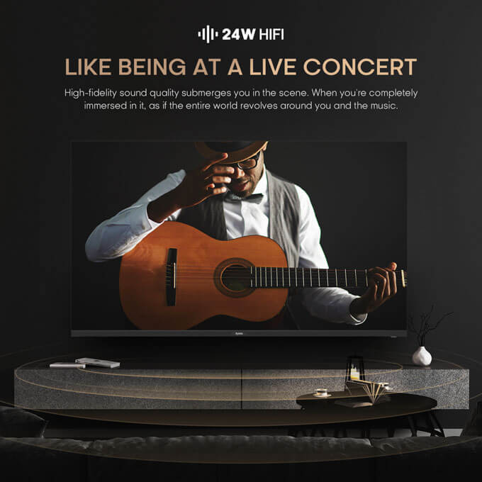 9. Syinix 55'' UHD 4K Google TV Home cinema experience U61G series