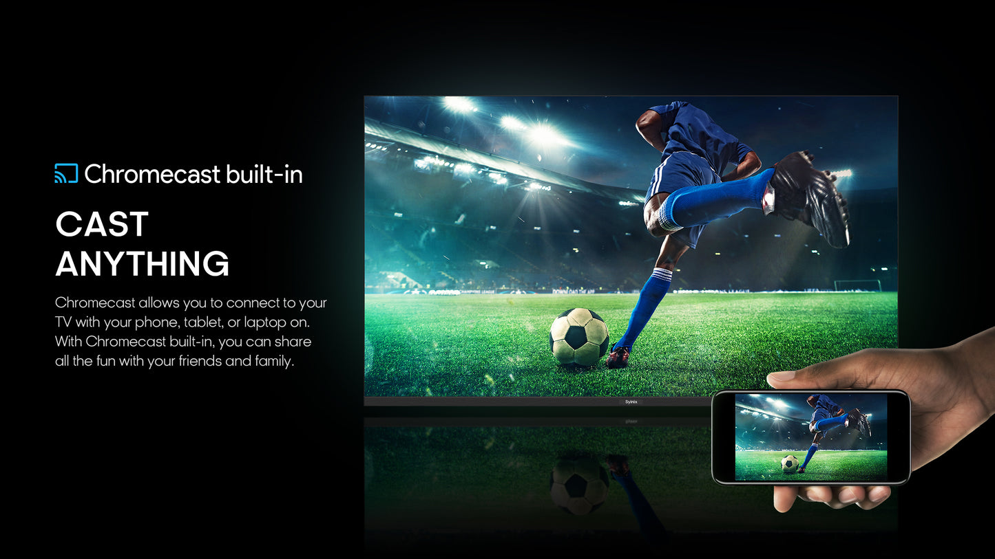 Syinix U61 4K UHD Home Theater Smart Android Chromecast TV 50 inches