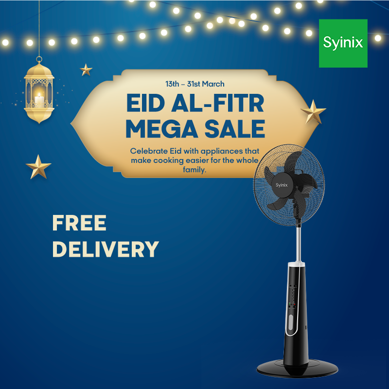 4.Syinix 18 Inches Rechargeable Fan+10 Hours+ Remote Control+ Pure Copper Motor+LED+13Months Warranty