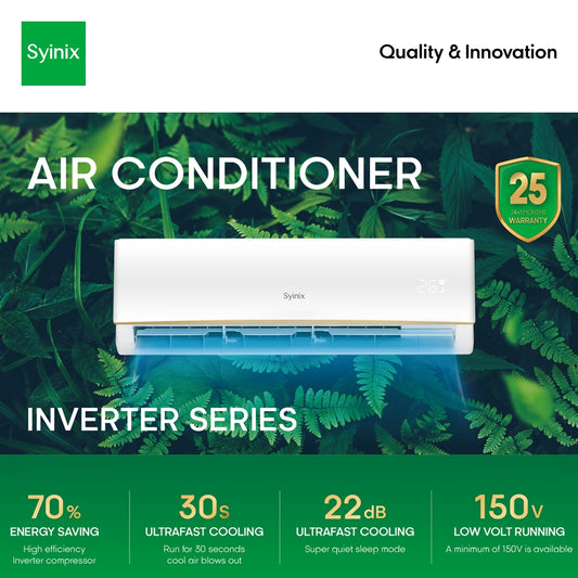 Syinix Inverter Energy saving Air Conditioner 2HP (With installation kit)