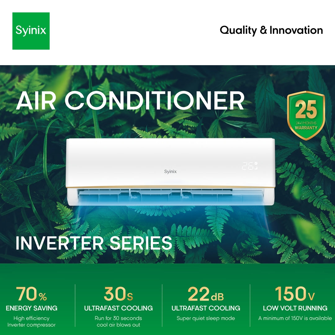 Syinix Inverter Energy Saving Air Conditioner 1hp With Installation K 7378