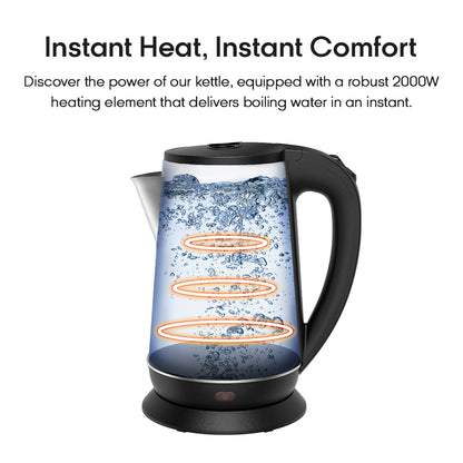 Syinix 2.2L Electric Kettle Silver