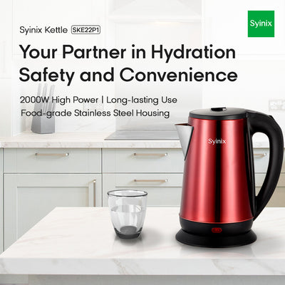 Syinix  2.2L Electric Kettle Red