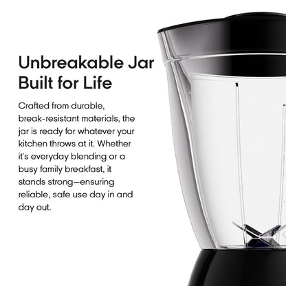 6. Syinix 2L Large Blender /6 Stainless Steel Blade/ Unbreakable Jar