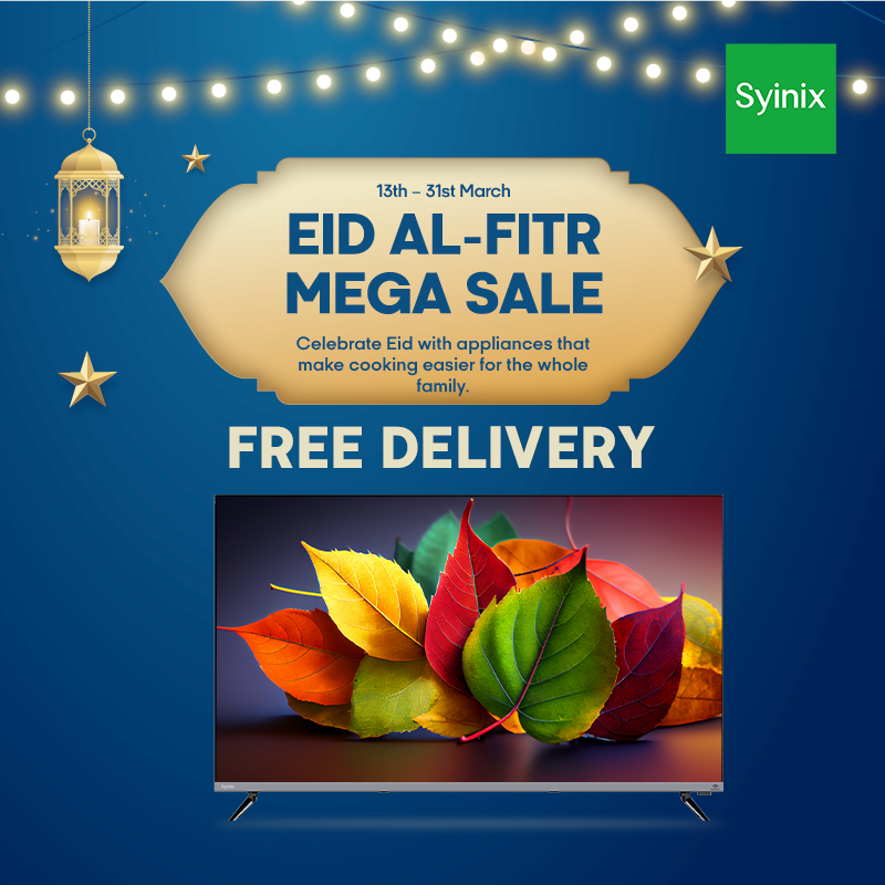 7.Syinix 43'' SMOOTH & STABLE SMART TV 43S65