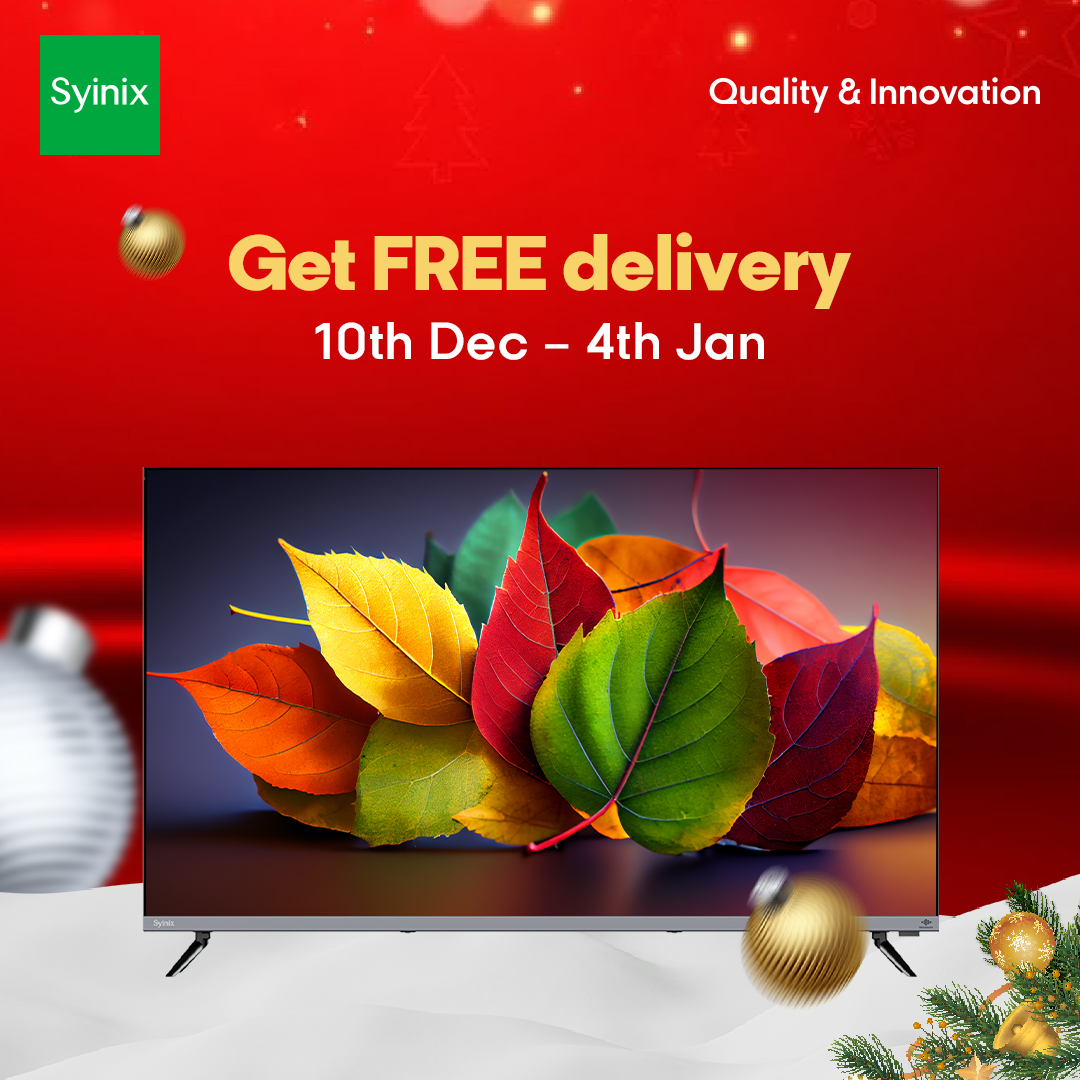 7.Syinix 43'' SMOOTH & STABLE SMART TV 43S65