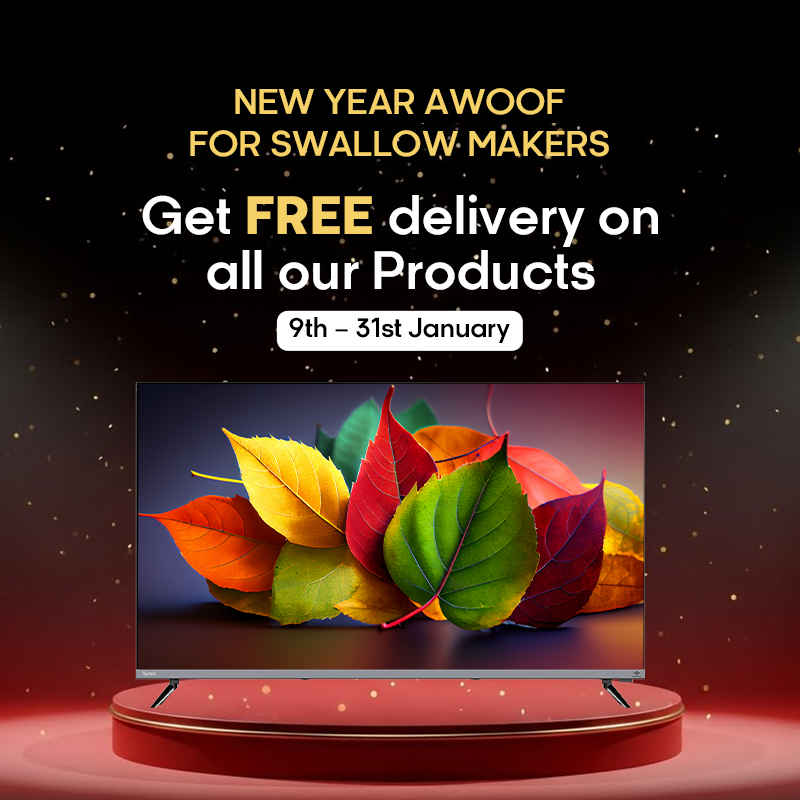 7.Syinix 43'' SMOOTH & STABLE SMART TV 43S65