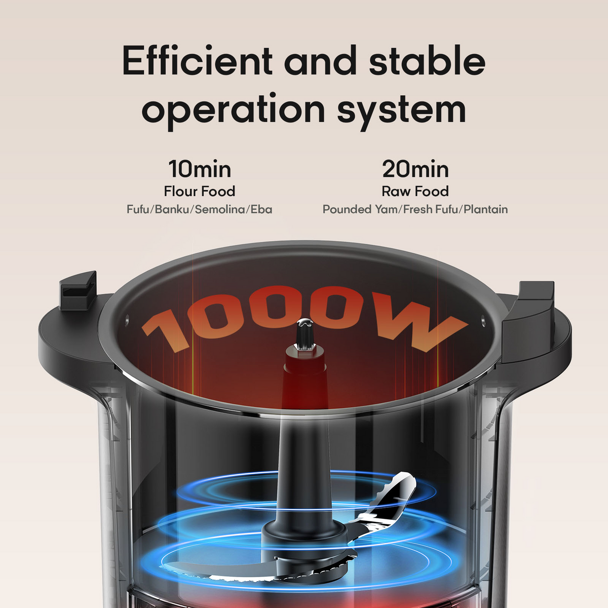 2. Swallow Maker Eco Plus - Professional Food Processor