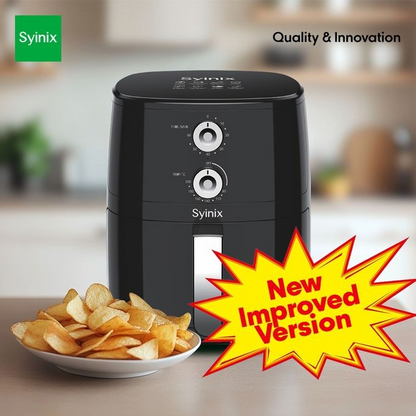 Syinix 6L Temperature Control 3D-Heating Air Fryer