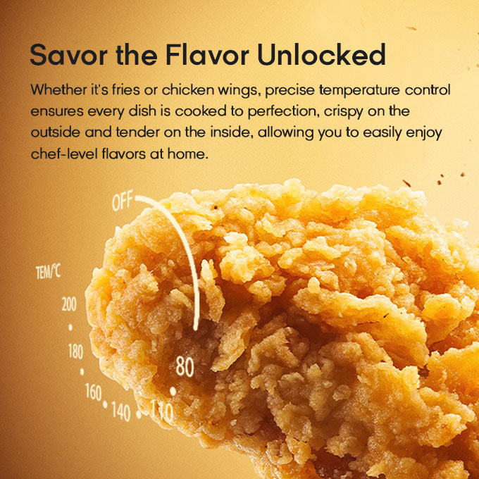 Syinix 6L Temperature Control 3D-Heating Air Fryer.