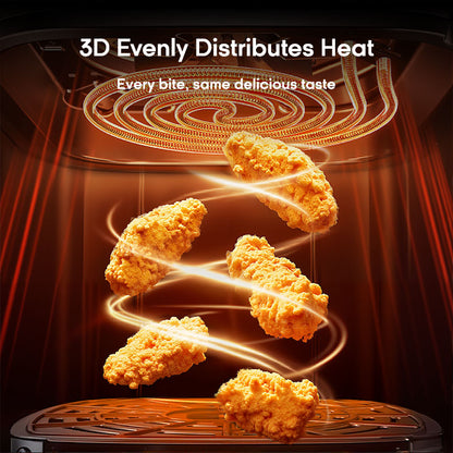 Syinix 6L Temperature Control 3D-Heating Air Fryer