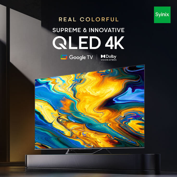 SYINIX 65 QLED 4K TV  -  Q61 Series