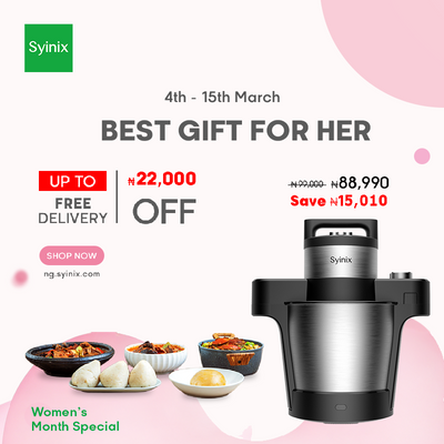 2. Syinix Swallow Maker ECO - All in One pot, multi-functional food processor