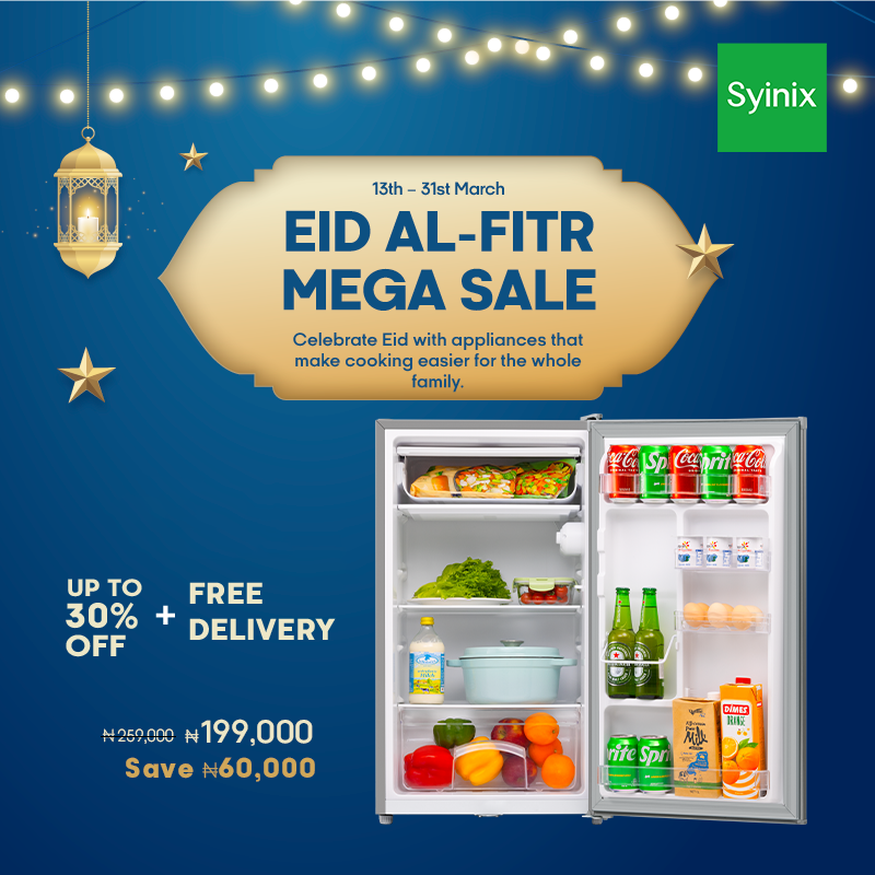 8. Syinix 93L Fridge  Defrost Series - FD120AF02K