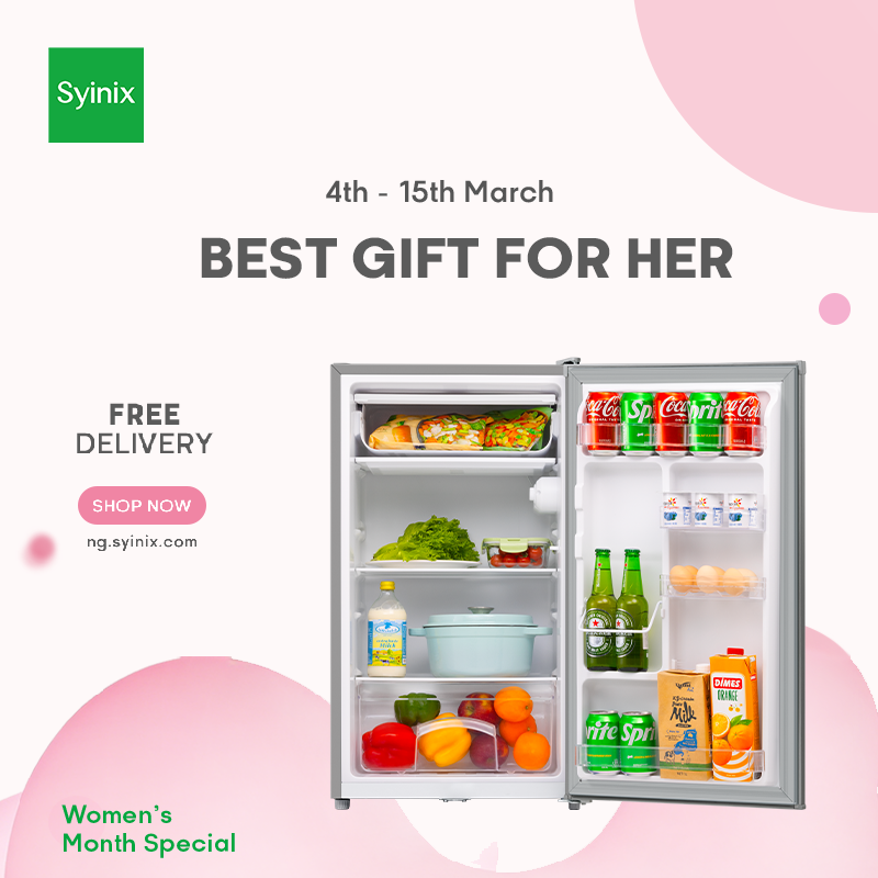 8. Syinix 93L Fridge  Defrost Series - FD120AF02K