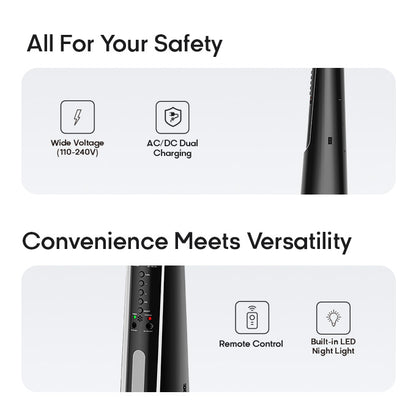 4.Syinix 18 Inches Rechargeable Fan+10 Hours+ Remote Control+ Pure Copper Motor+LED+13Months Warranty